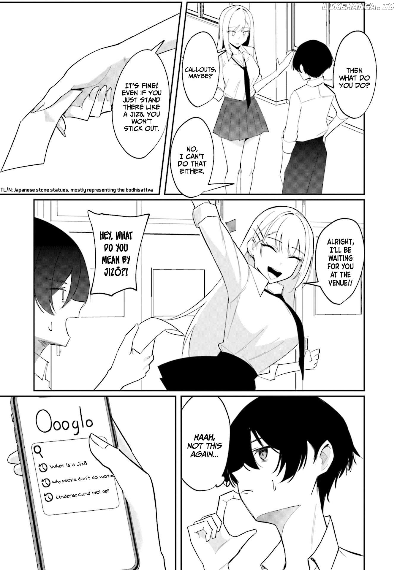 Chika Idol wo Kage de Sasaeru Ore Chapter 3 - page 4