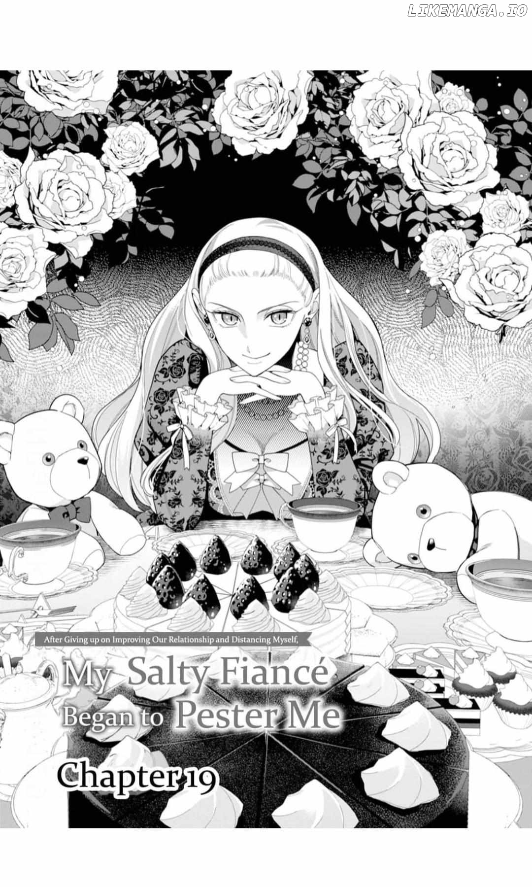 Kankei Kaizen wo Akiramete Kyori wo Oitara, Shiotaioudatta Konyakusha ga Karande Kuru you ni Narimashita Chapter 19 - page 1