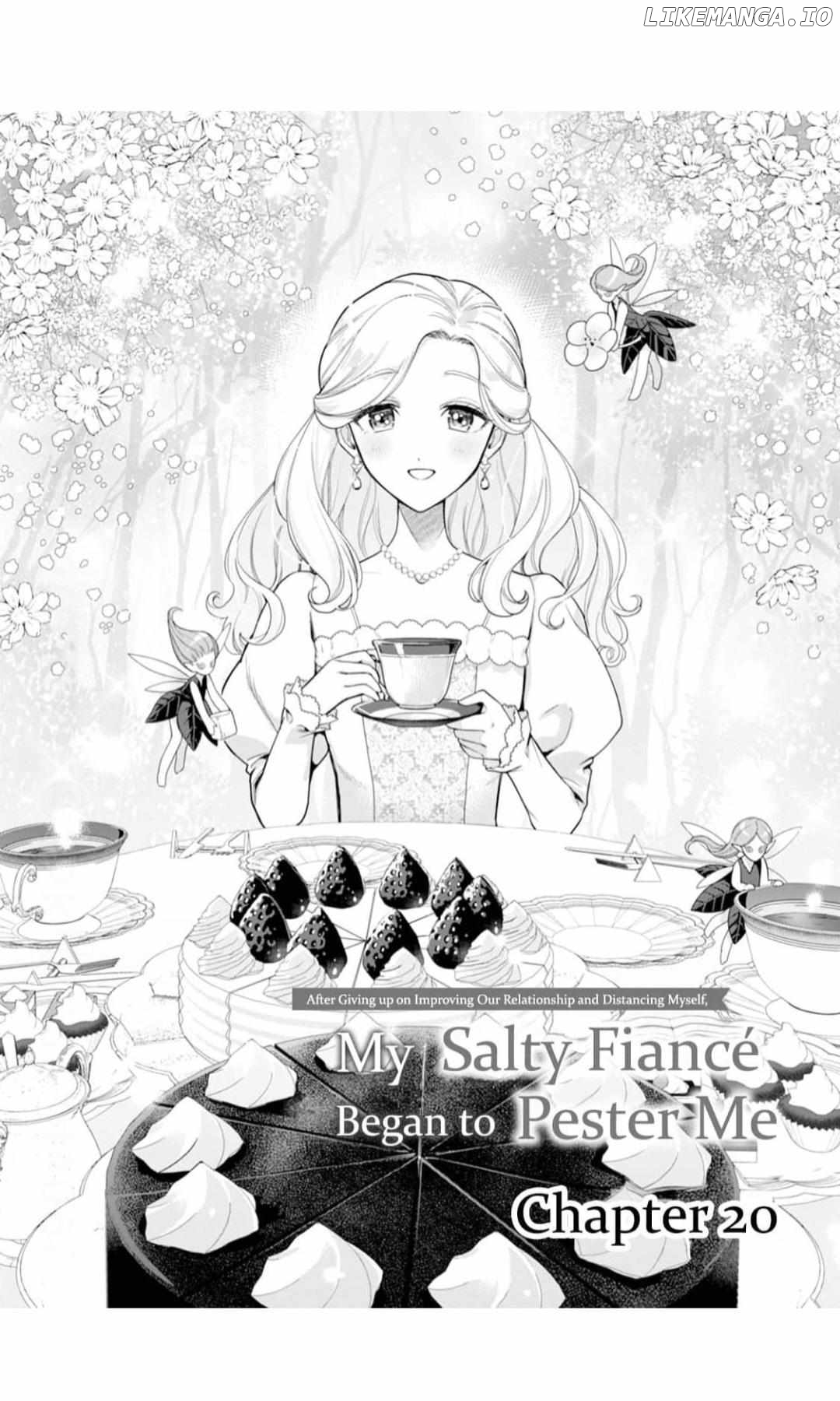 Kankei Kaizen wo Akiramete Kyori wo Oitara, Shiotaioudatta Konyakusha ga Karande Kuru you ni Narimashita Chapter 20 - page 2