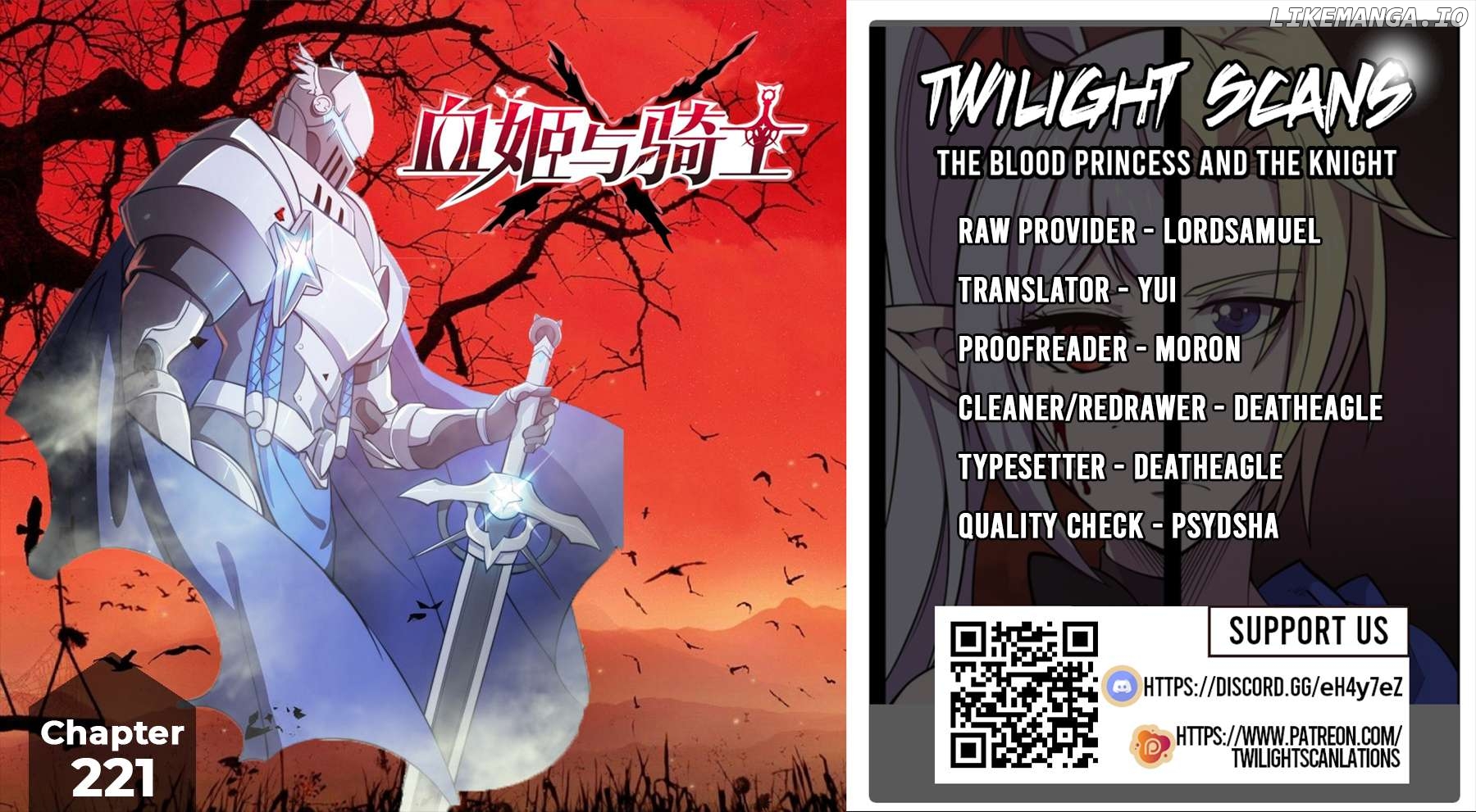 The Blood Princess And The Knight Chapter 221 - page 1