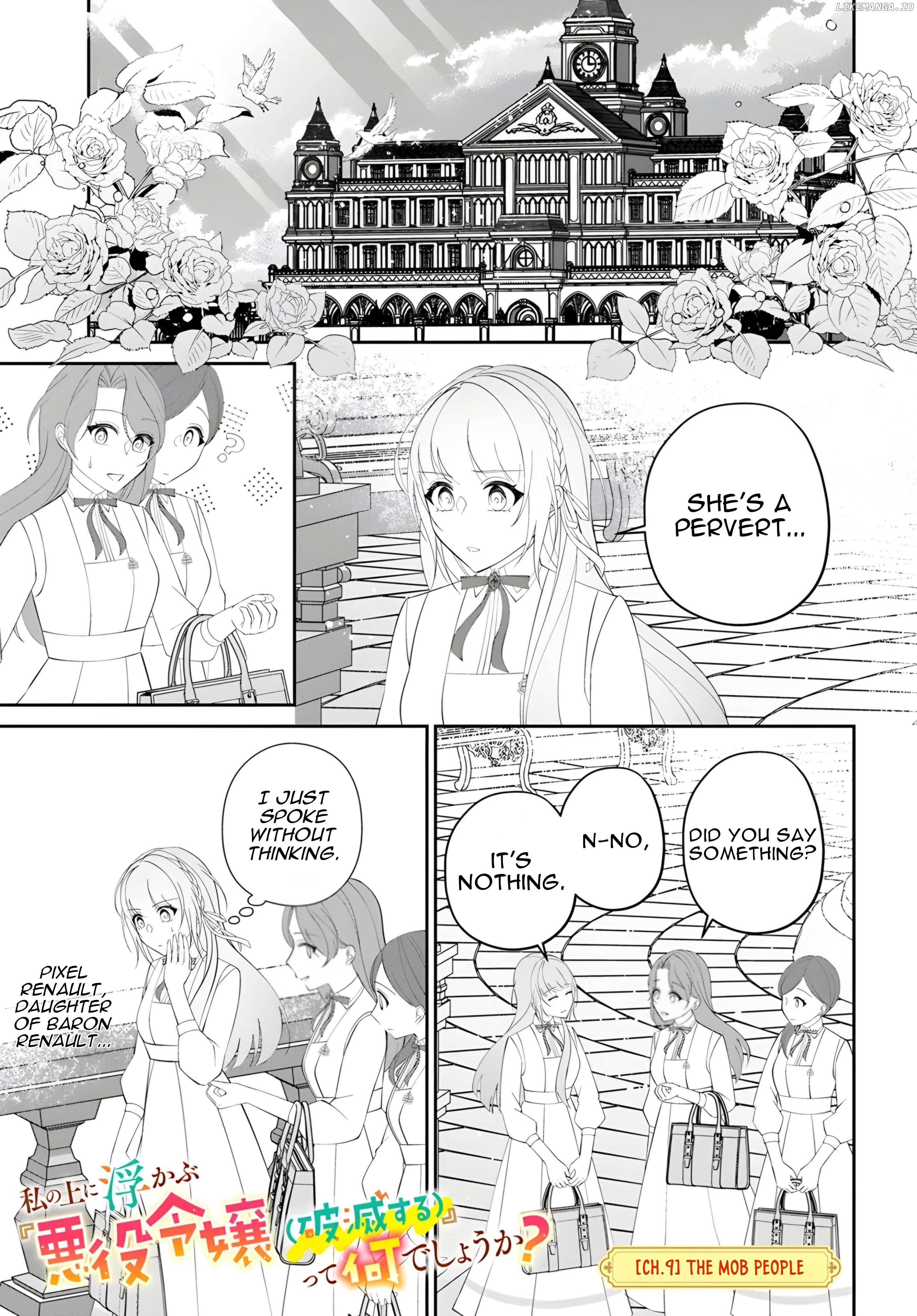 Watashi no Ue ni Ukabu "Akuyaki Reijou (Hametsu suru)" tte Nandeshou ka? Chapter 9 - page 1