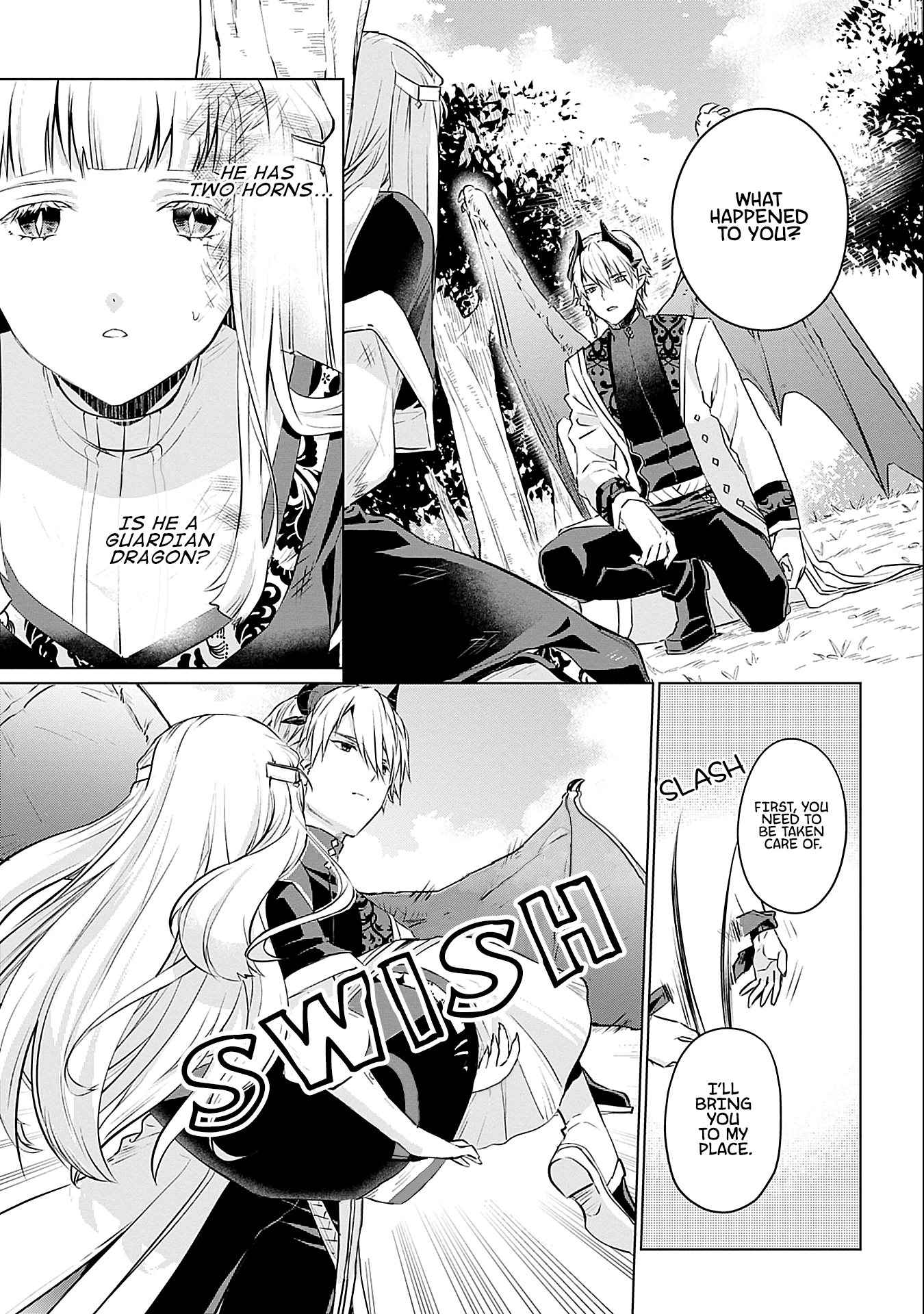 Azamukare Seijo to Shugoryuu no Konyaku Chapter 2 - page 2