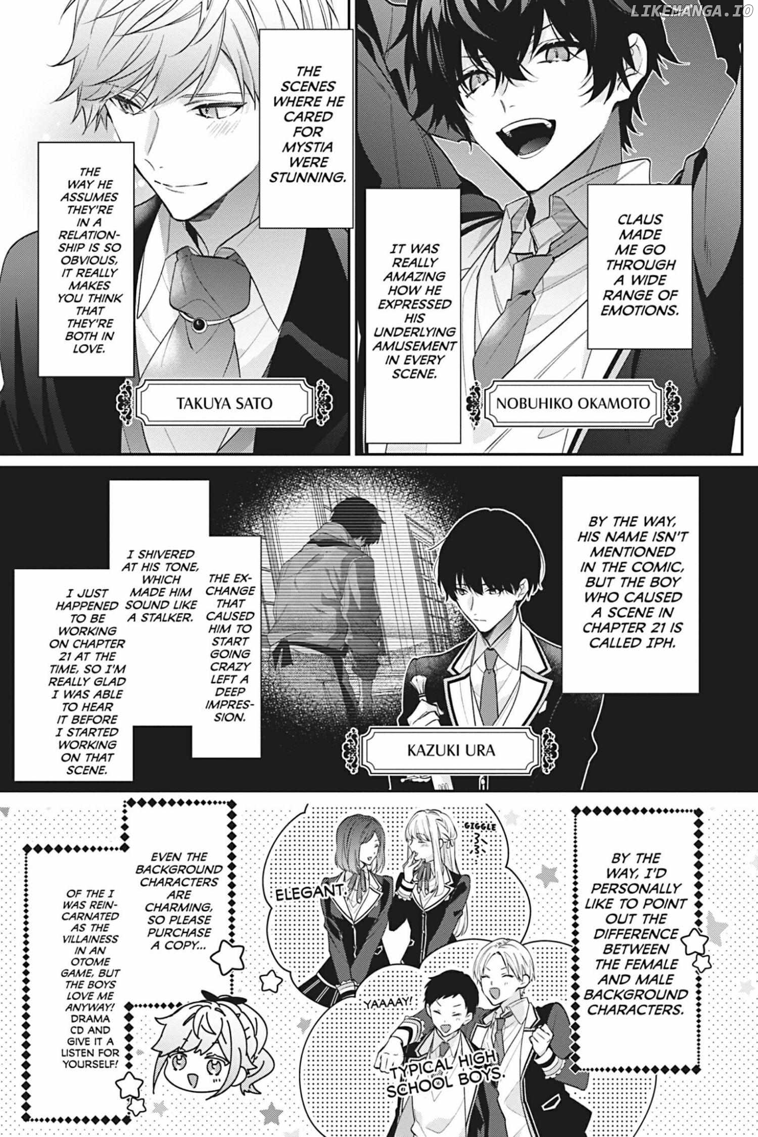 I Was Reincarnated as the Villainess in an Otome Game But the Boys Love Me Anyway! Chapter 23.5 - page 4