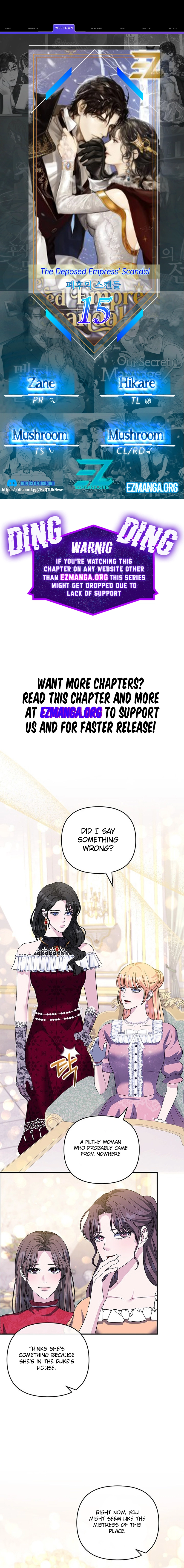 The Deposed Empress' Scandal Chapter 15 - page 1