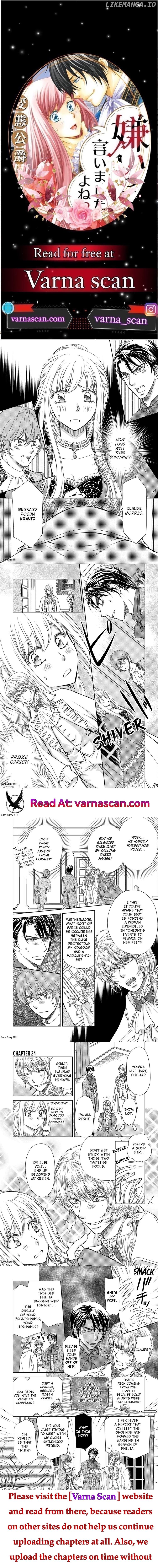 Watashi no Koto Kiraitte Iimashita yo ne!? Hentai Koushaku ni Yoru Komatta Dekiai Kekkon Seikatsu Chapter 60 - page 1