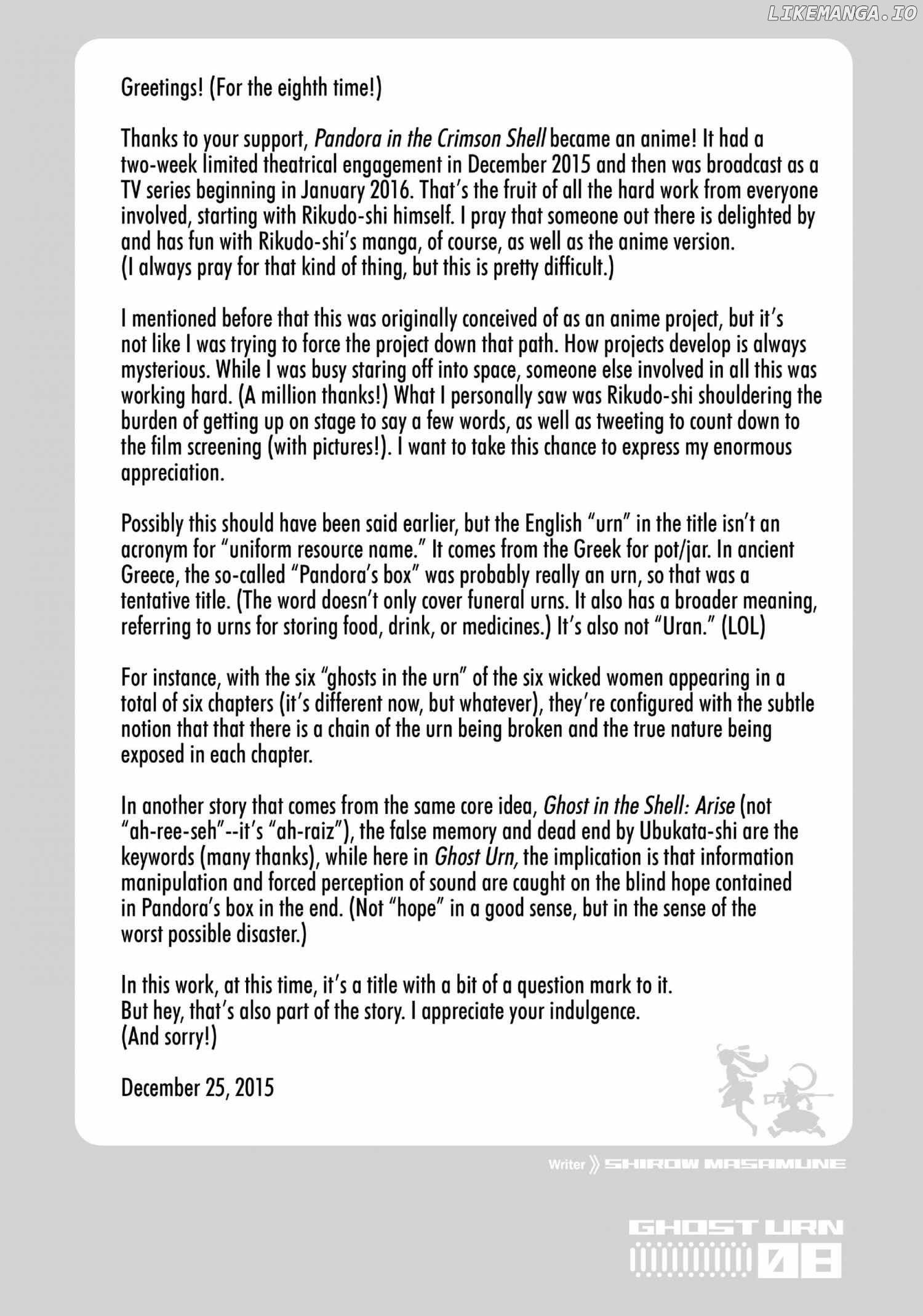 Pandora in the Crimson Shell - Ghost Urn Chapter 32 - page 50
