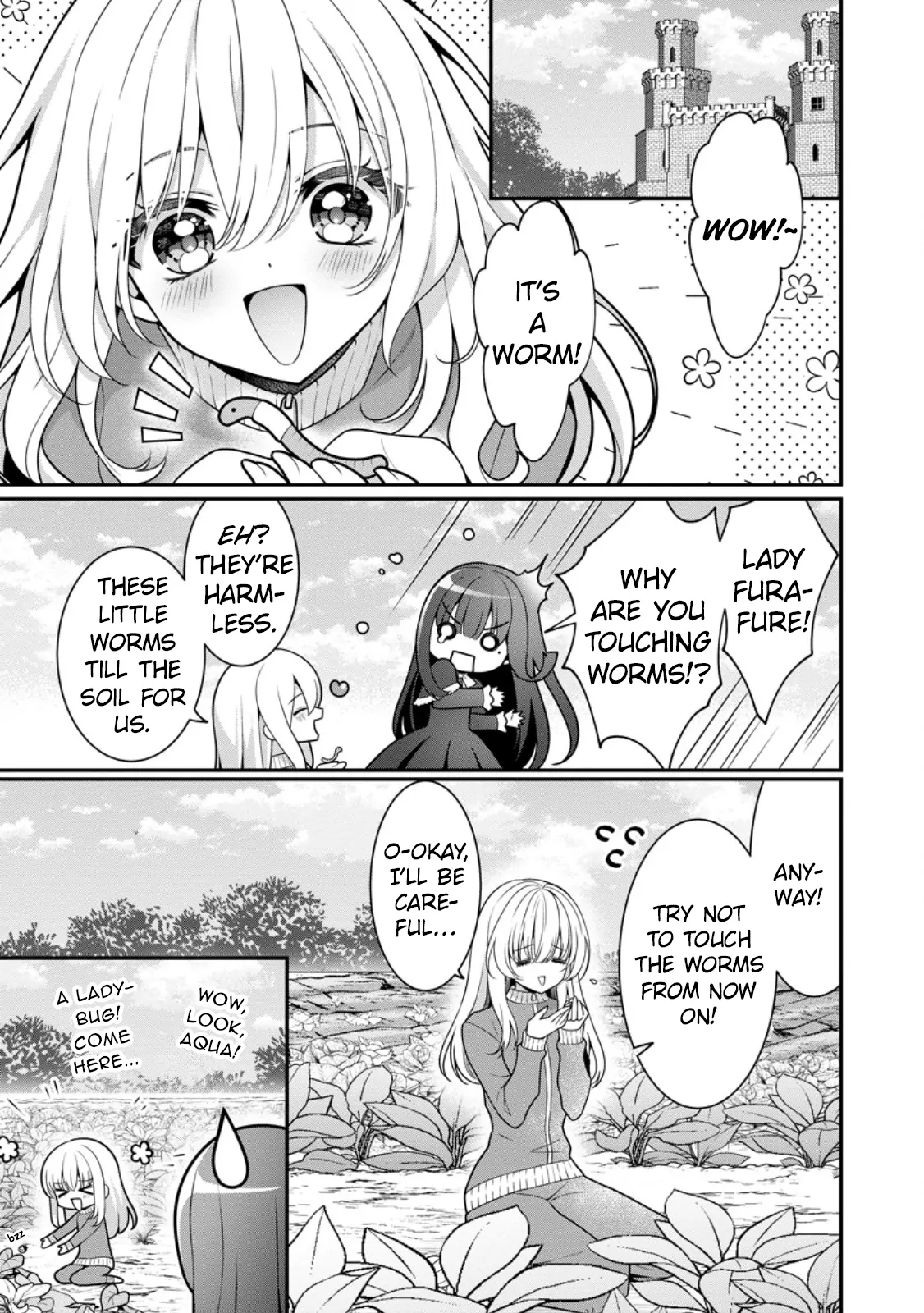 Tsuihou Seijo no Doronko Nouen Seikatsu: Itsunomanika Ringoku wo Sukutte Shimaimashita Chapter 3.1 - page 2