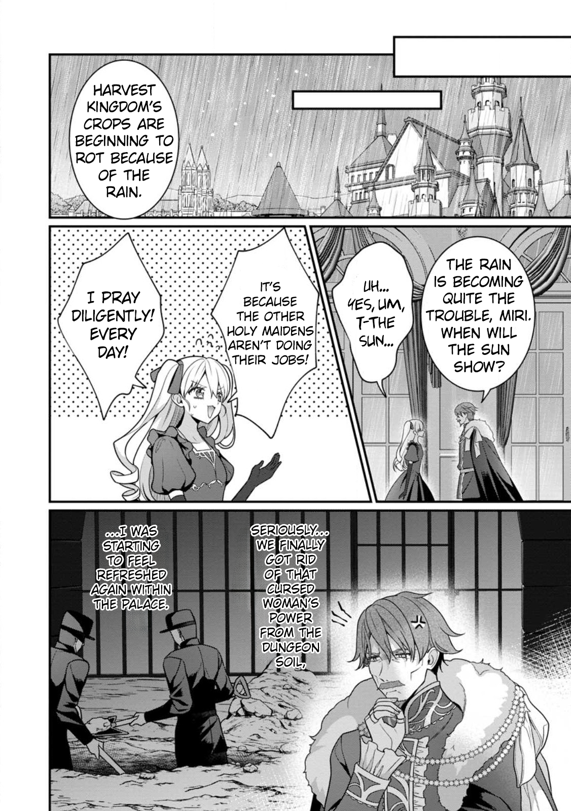 Tsuihou Seijo no Doronko Nouen Seikatsu: Itsunomanika Ringoku wo Sukutte Shimaimashita Chapter 3.3 - page 9