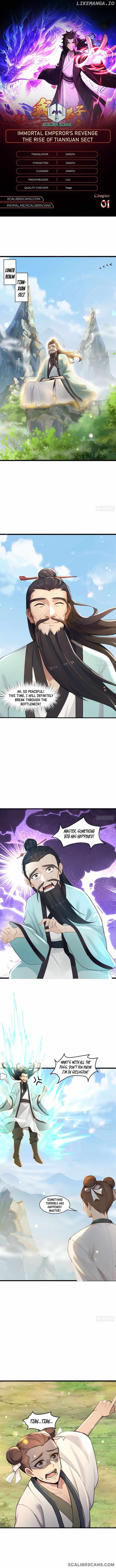 Immortal Emperor’s Revenge: The Rise of Tianxuan Sect Chapter 1 - page 1