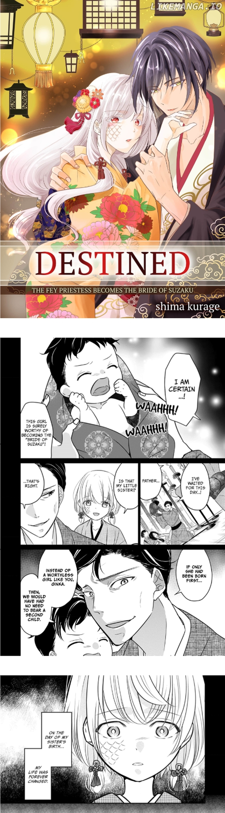 Destined: The Fey Priestess Becomes the Bride of Suzaku Chapter 1 - page 1