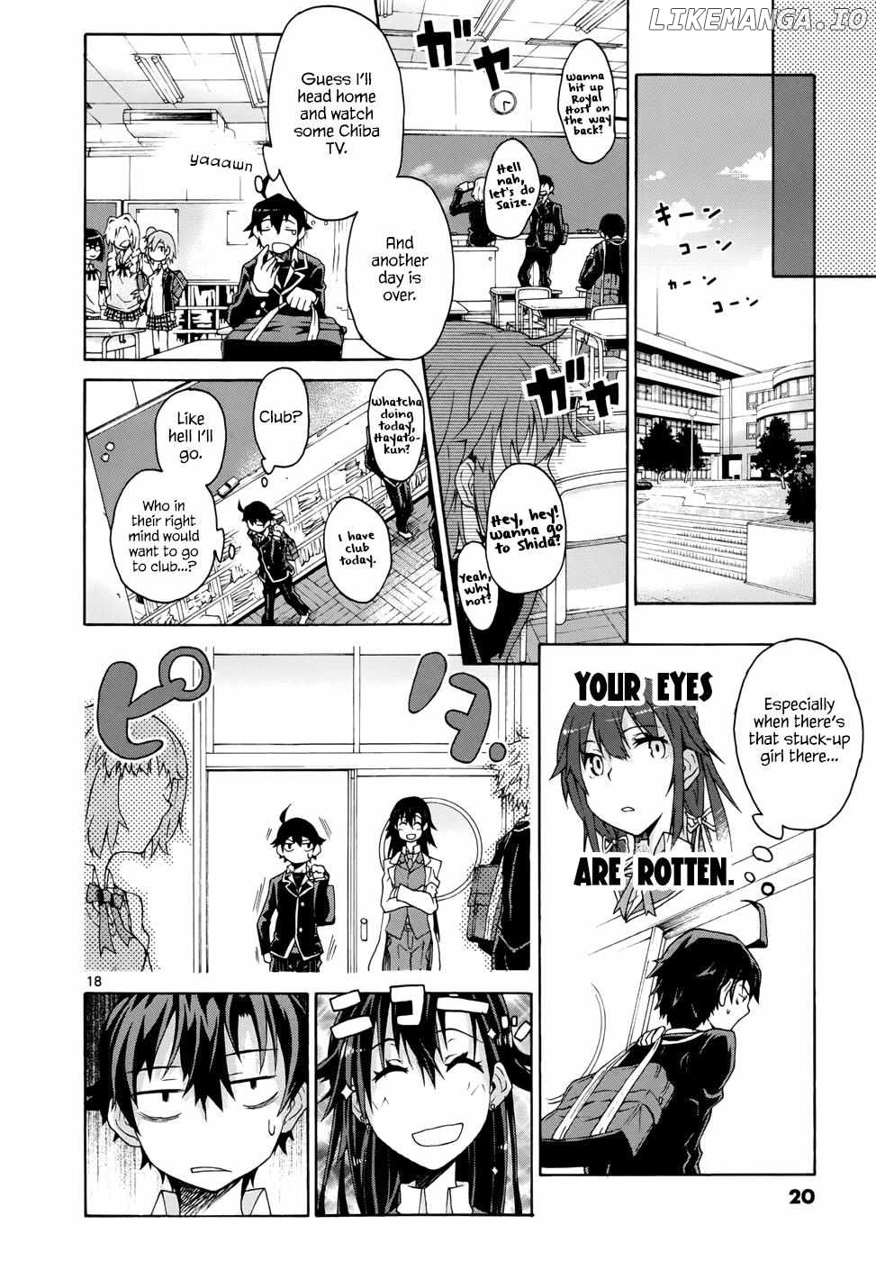 Yahari Ore no Seishun Love Come wa Machigatteiru @comic Chapter 1 - page 19