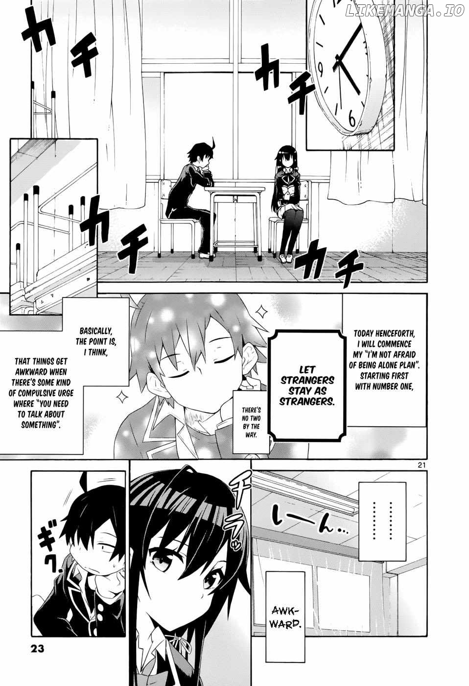 Yahari Ore no Seishun Love Come wa Machigatteiru @comic Chapter 1 - page 22