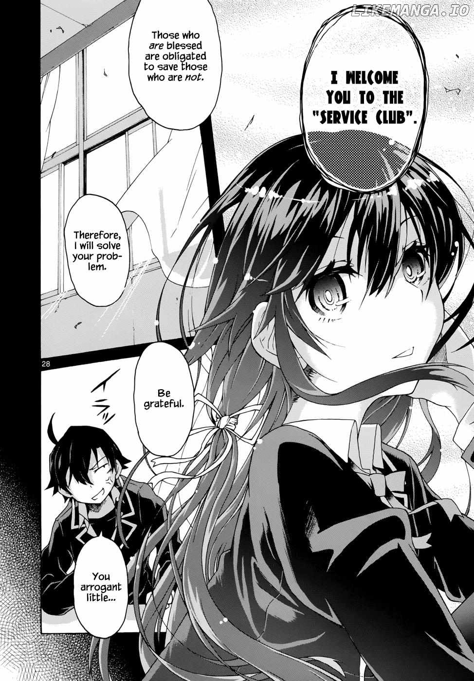 Yahari Ore no Seishun Love Come wa Machigatteiru @comic Chapter 1 - page 29