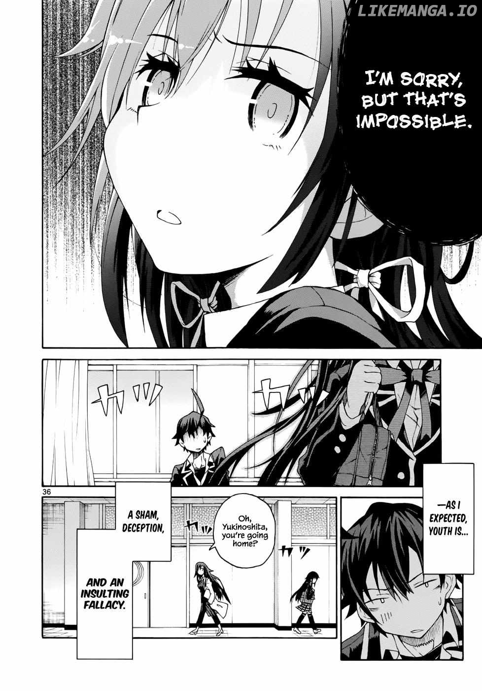Yahari Ore no Seishun Love Come wa Machigatteiru @comic Chapter 1 - page 37