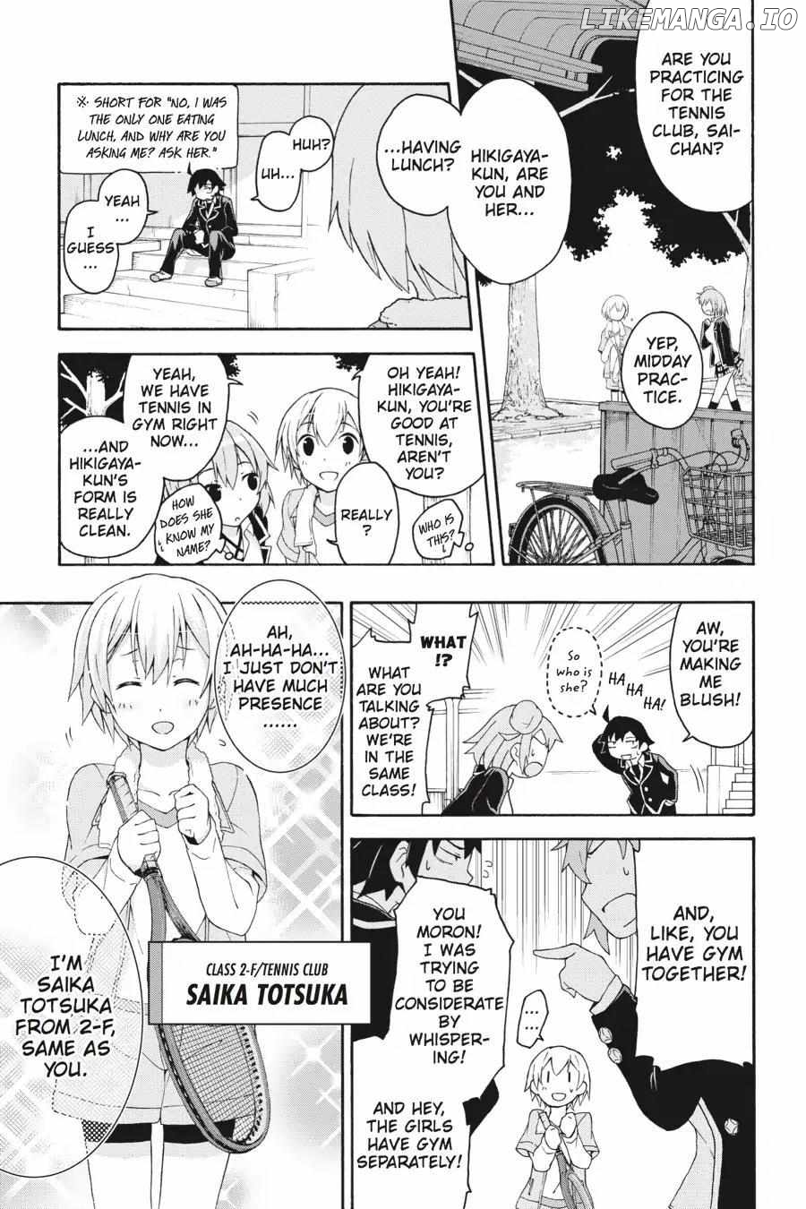 Yahari Ore no Seishun Love Come wa Machigatteiru @comic Chapter 6 - page 12