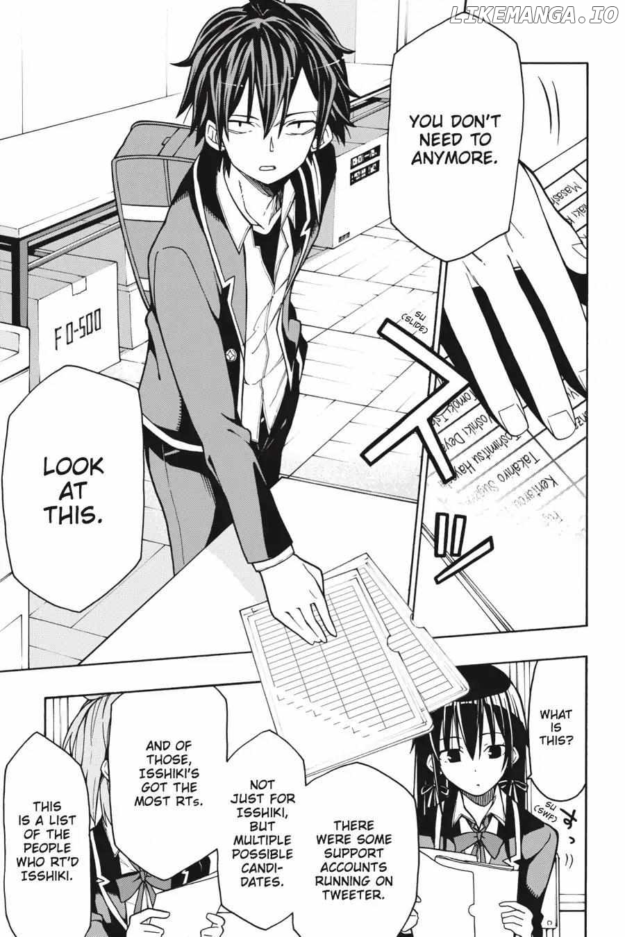 Yahari Ore no Seishun Love Come wa Machigatteiru @comic Chapter 58 - page 22