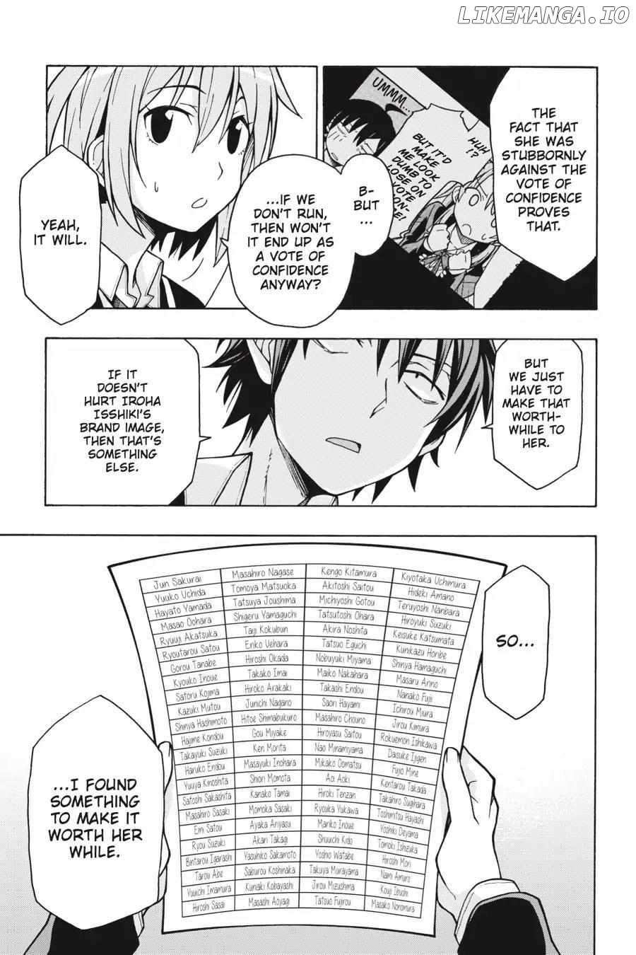 Yahari Ore no Seishun Love Come wa Machigatteiru @comic Chapter 58 - page 24