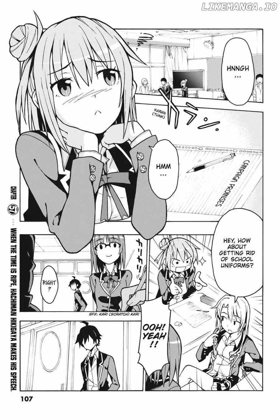 Yahari Ore no Seishun Love Come wa Machigatteiru @comic Chapter 57 - page 2