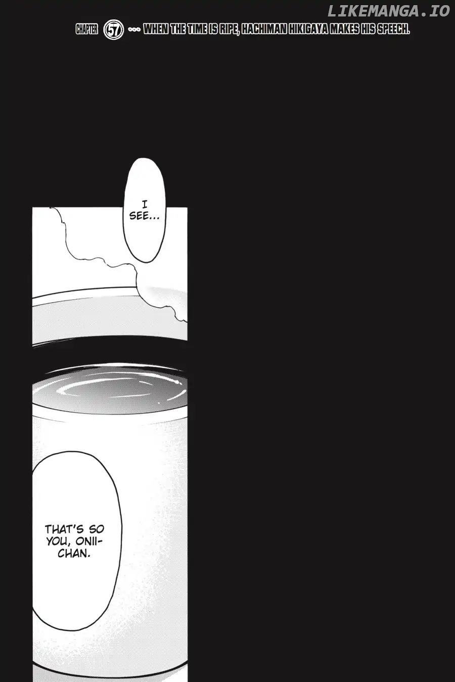 Yahari Ore no Seishun Love Come wa Machigatteiru @comic Chapter 57 - page 4