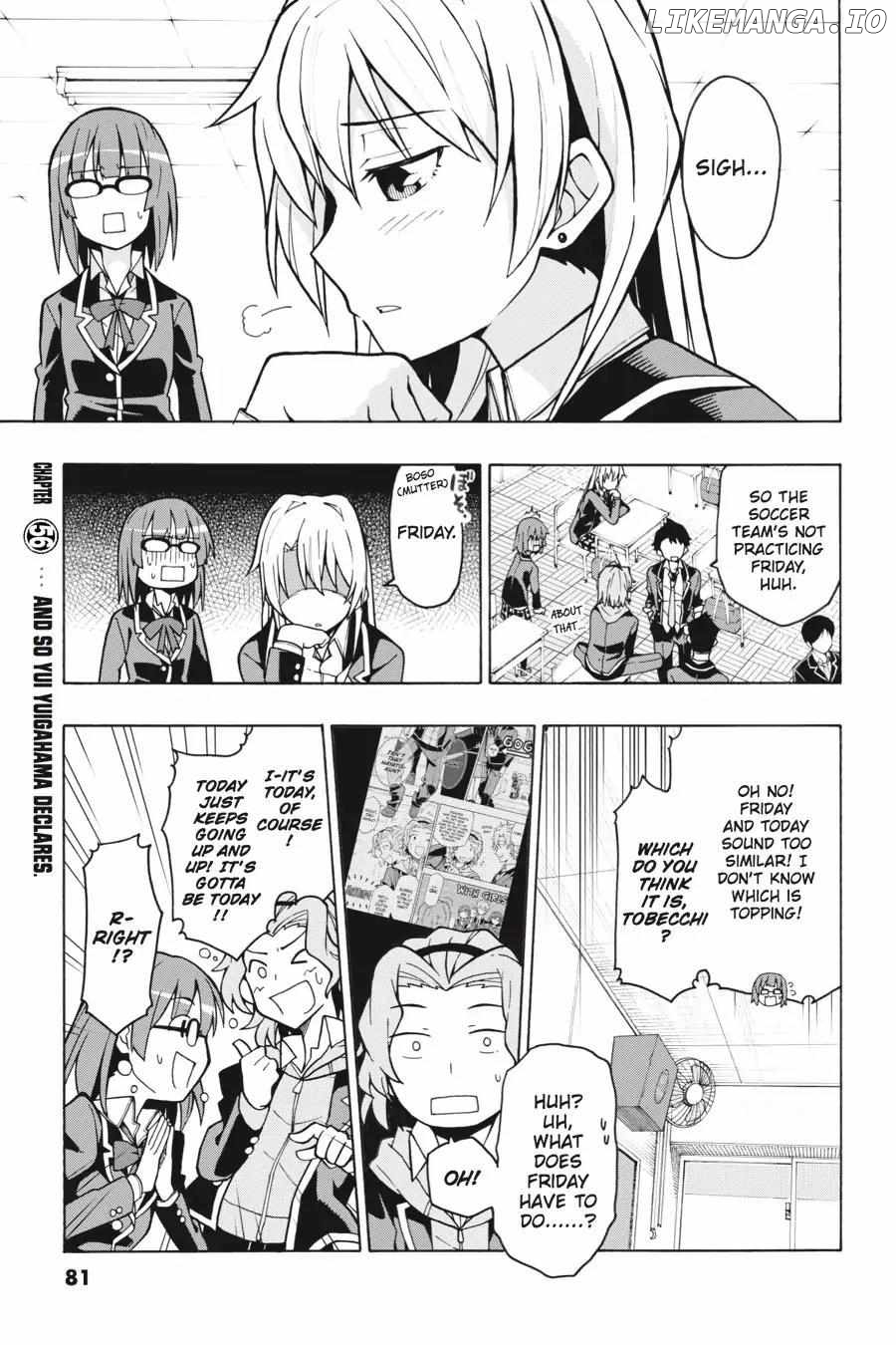 Yahari Ore no Seishun Love Come wa Machigatteiru @comic Chapter 56 - page 1