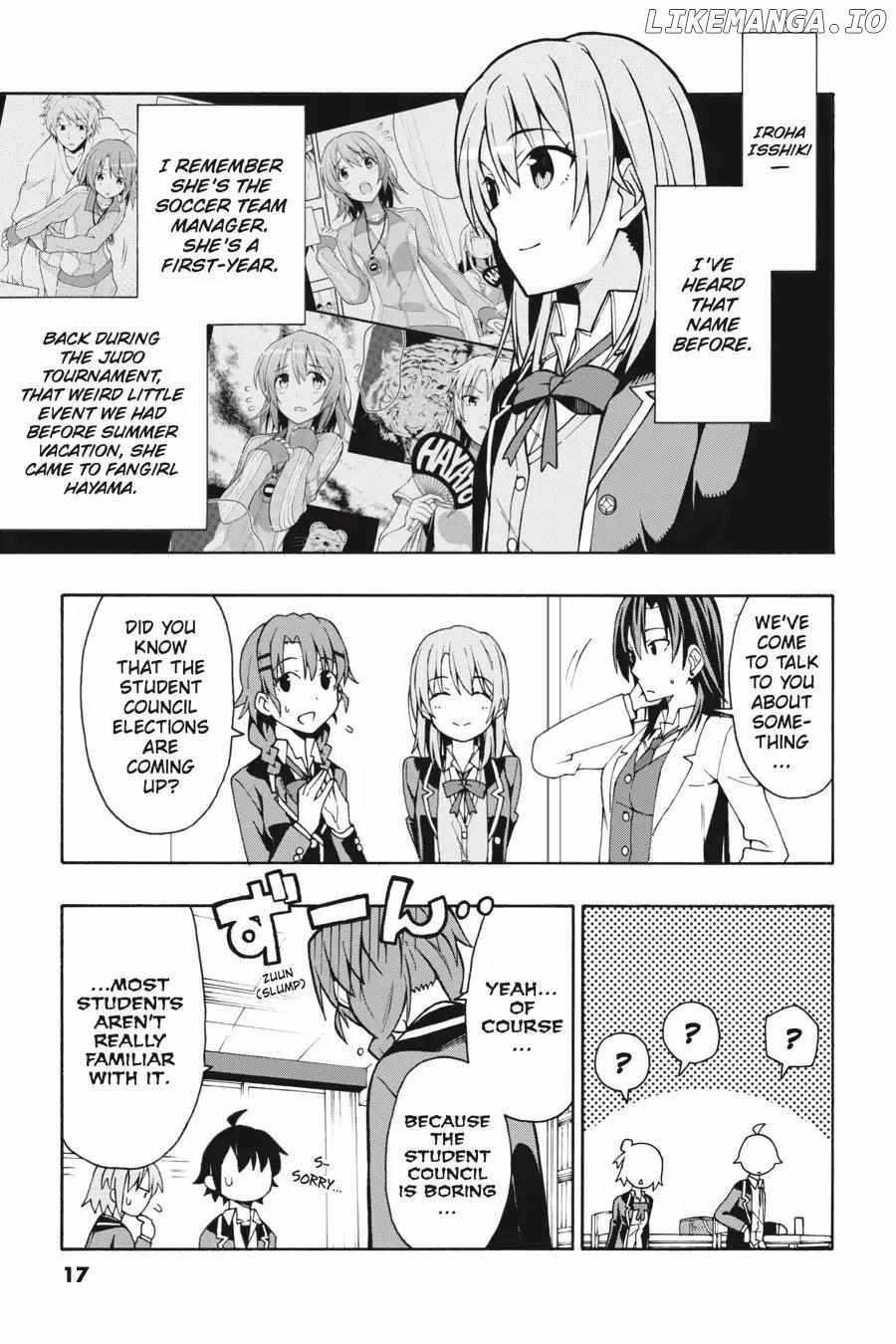 Yahari Ore no Seishun Love Come wa Machigatteiru @comic Chapter 54 - page 17