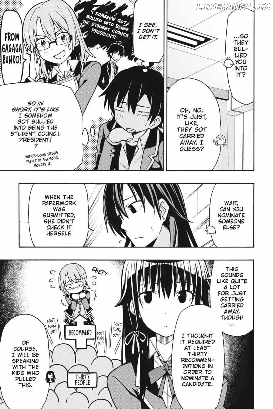 Yahari Ore no Seishun Love Come wa Machigatteiru @comic Chapter 54 - page 21