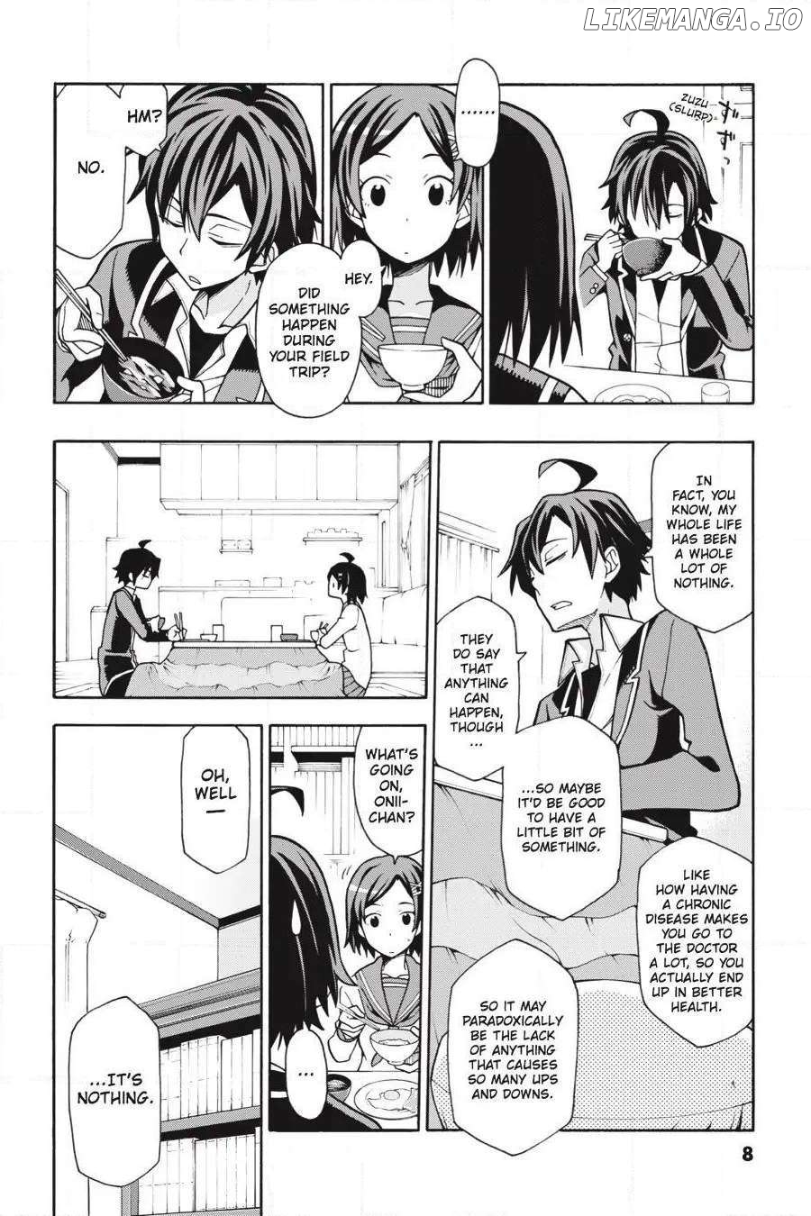 Yahari Ore no Seishun Love Come wa Machigatteiru @comic Chapter 54 - page 8
