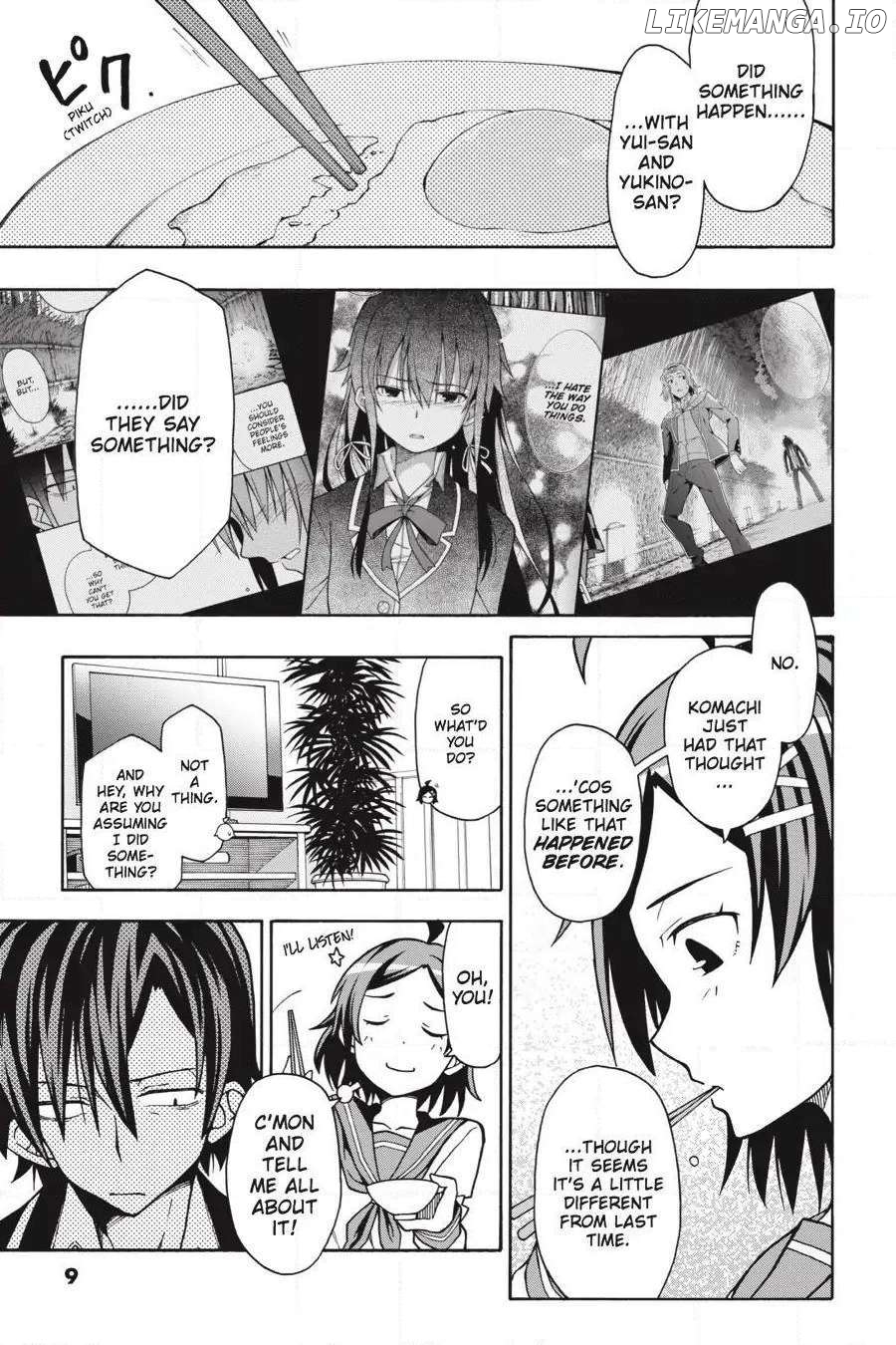 Yahari Ore no Seishun Love Come wa Machigatteiru @comic Chapter 54 - page 9