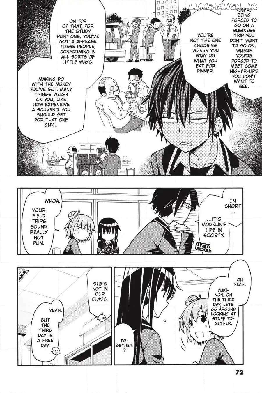 Yahari Ore no Seishun Love Come wa Machigatteiru @comic Chapter 50 - page 4