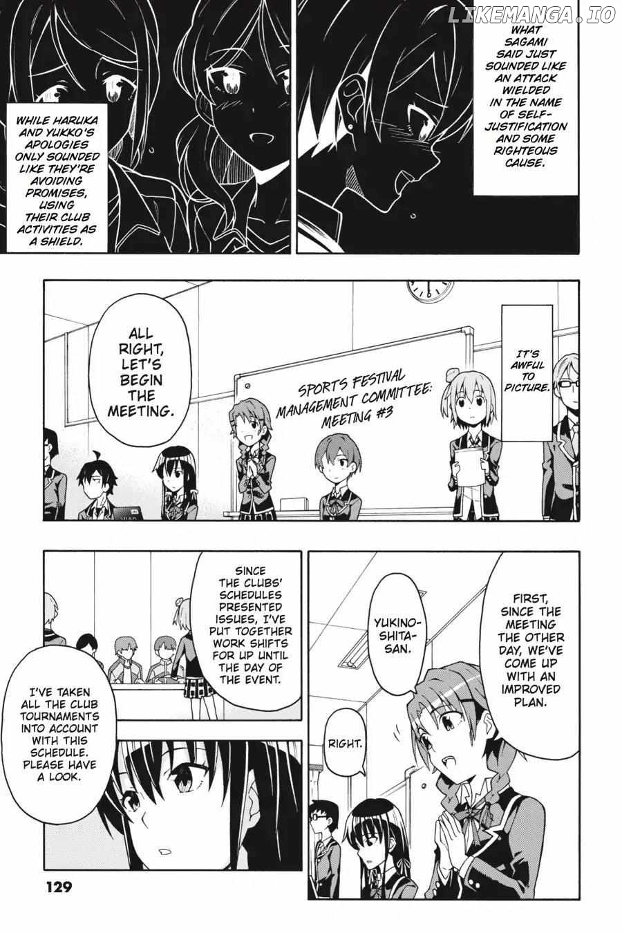 Yahari Ore no Seishun Love Come wa Machigatteiru @comic Chapter 46 - page 13