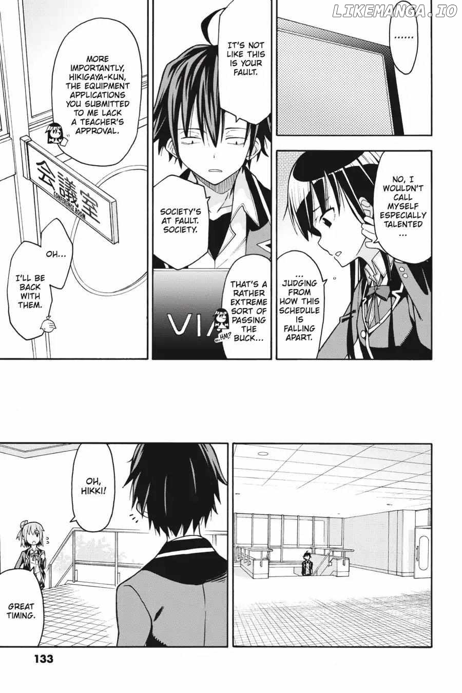 Yahari Ore no Seishun Love Come wa Machigatteiru @comic Chapter 46 - page 17