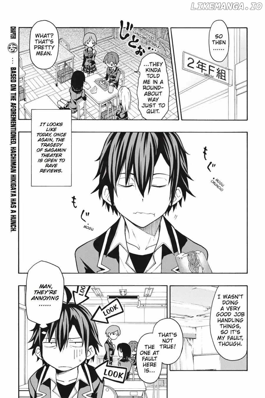 Yahari Ore no Seishun Love Come wa Machigatteiru @comic Chapter 46 - page 1