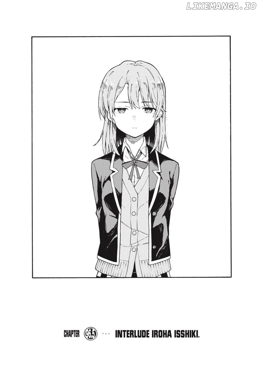 Yahari Ore no Seishun Love Come wa Machigatteiru @comic Chapter 96.5 - page 1