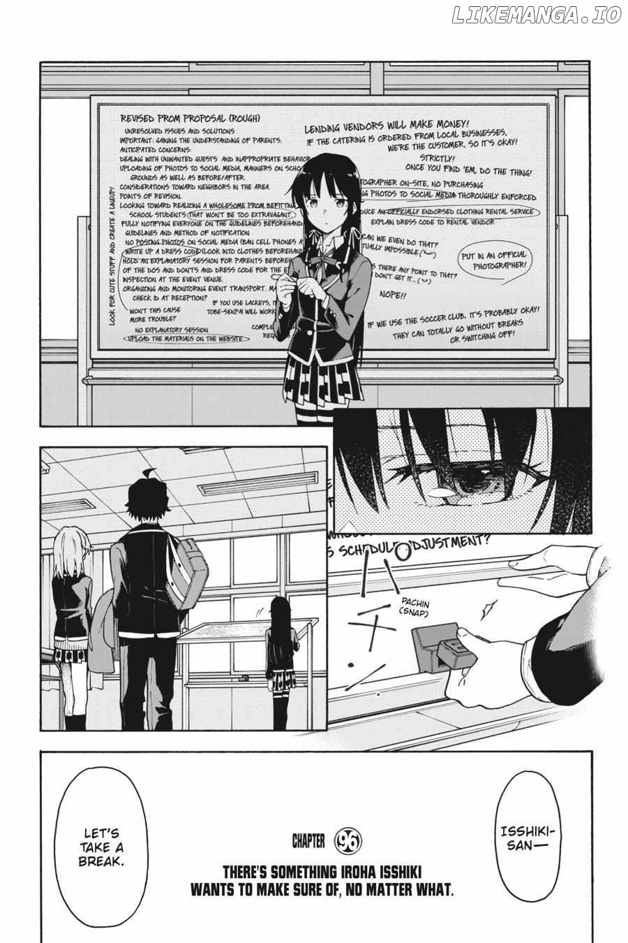 Yahari Ore no Seishun Love Come wa Machigatteiru @comic Chapter 96 - page 1