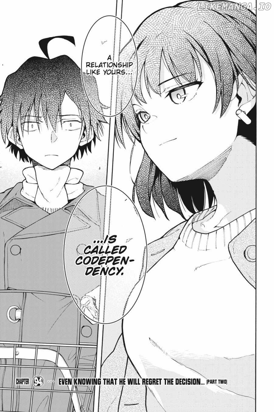 Yahari Ore no Seishun Love Come wa Machigatteiru @comic Chapter 94 - page 1