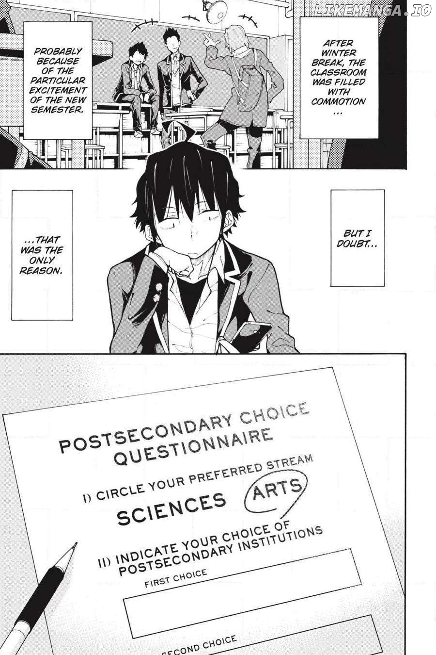 Yahari Ore no Seishun Love Come wa Machigatteiru @comic Chapter 75 - page 3