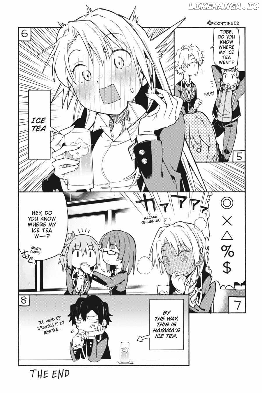 Yahari Ore no Seishun Love Come wa Machigatteiru @comic Chapter 81.5 - page 10