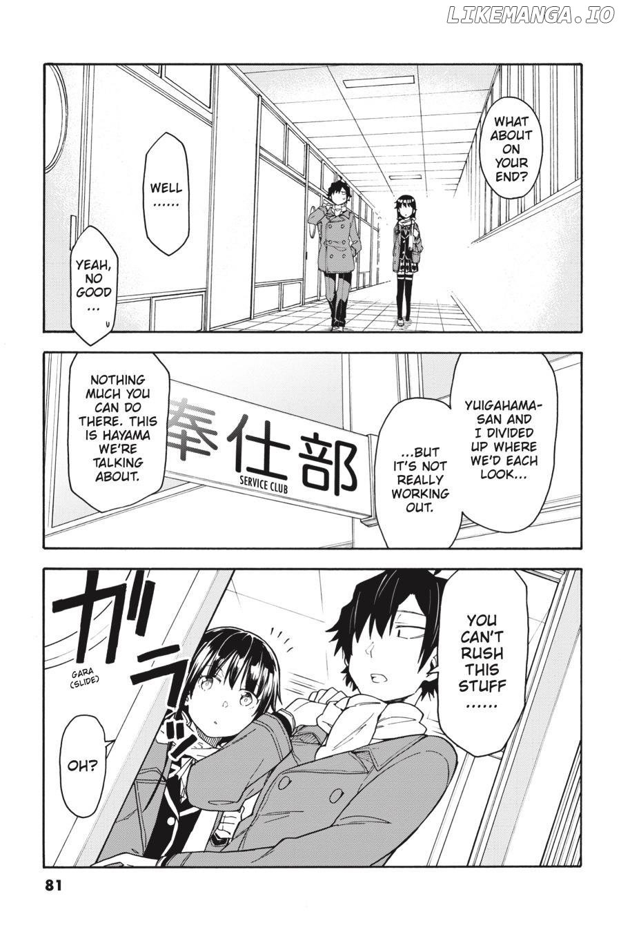 Yahari Ore no Seishun Love Come wa Machigatteiru @comic Chapter 78 - page 21