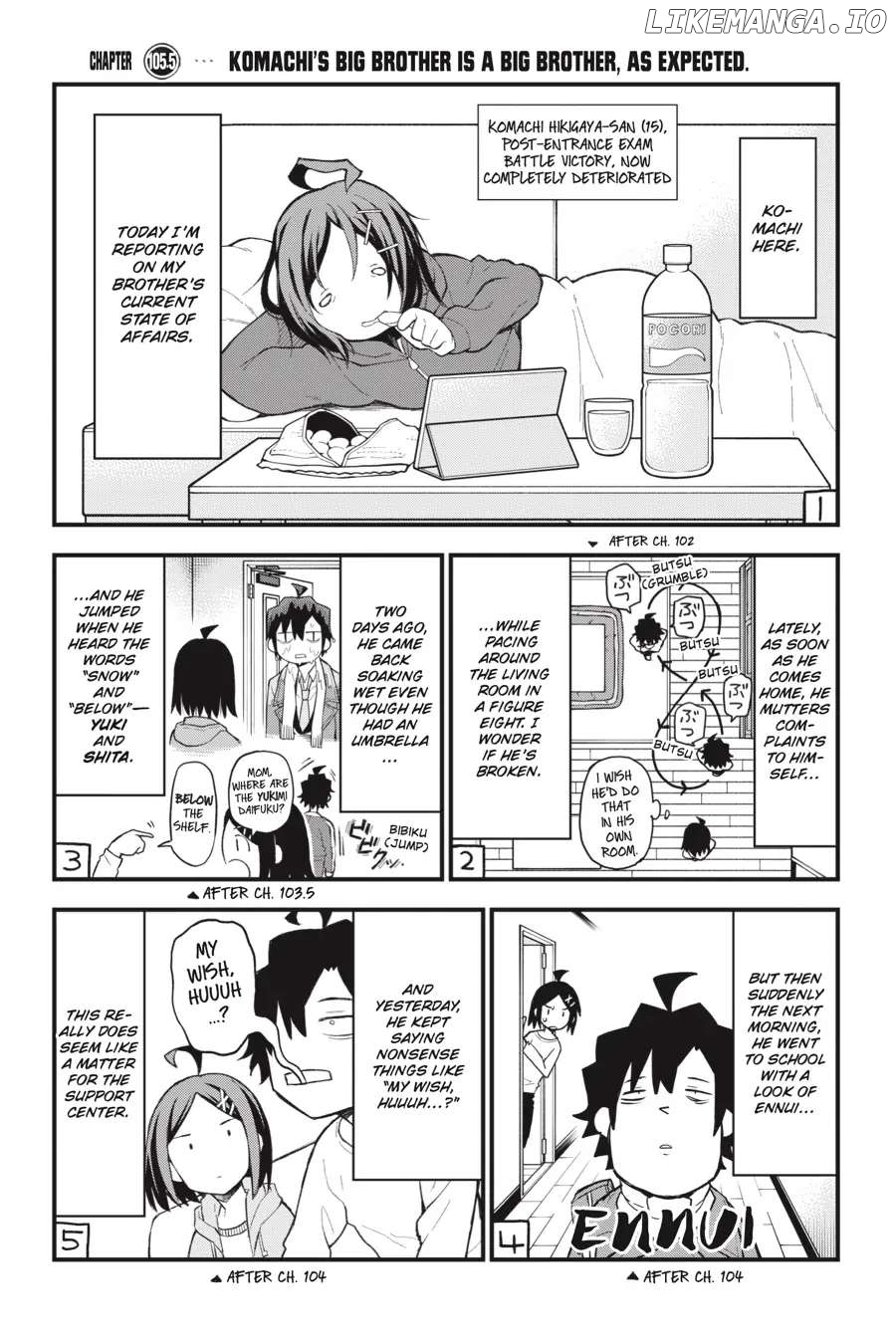 Yahari Ore no Seishun Love Come wa Machigatteiru @comic Chapter 105.5 - page 1