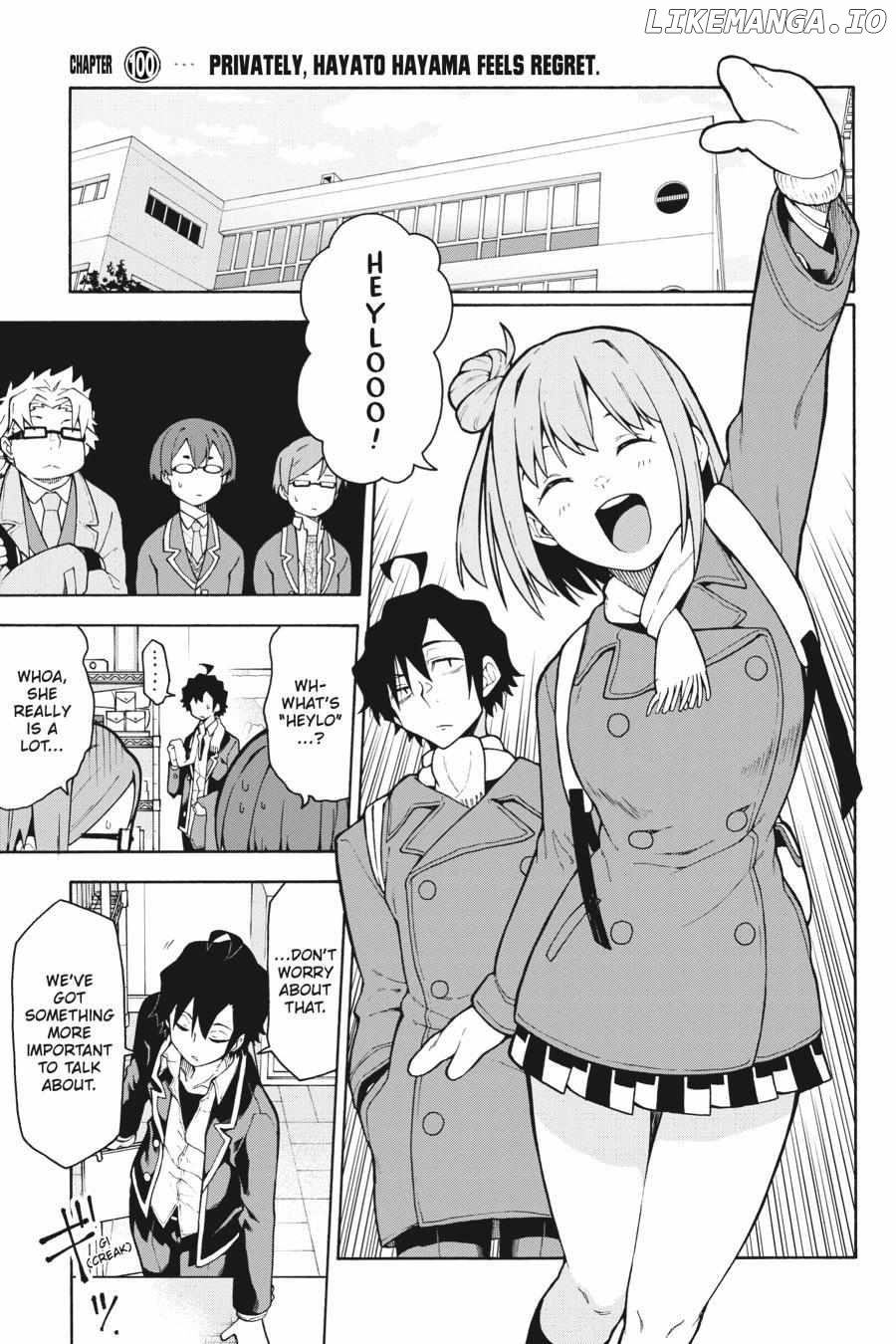 Yahari Ore no Seishun Love Come wa Machigatteiru @comic Chapter 100 - page 1