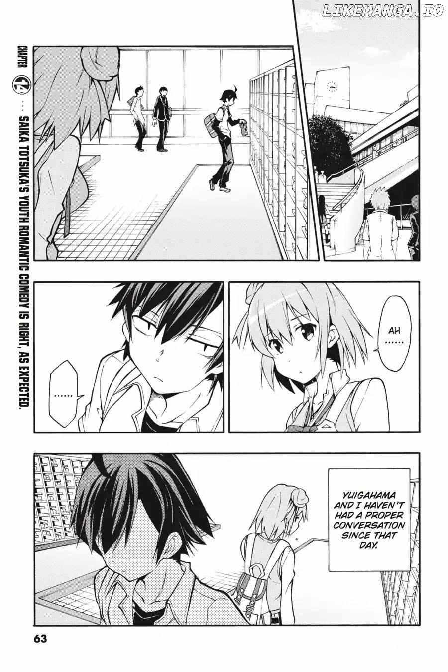 Yahari Ore no Seishun Love Come wa Machigatteiru @comic Chapter 14 - page 1