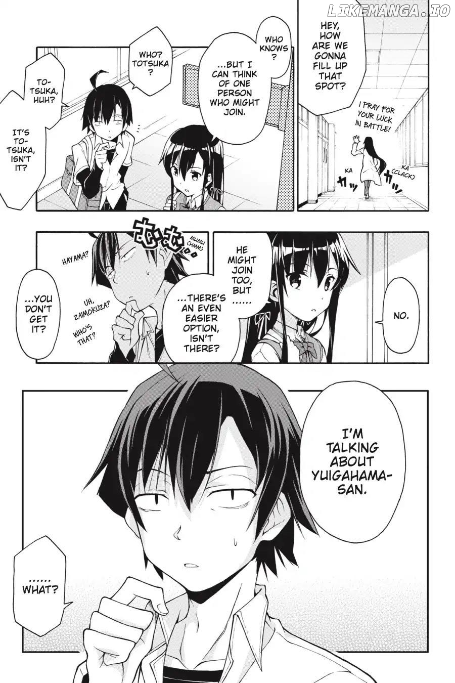 Yahari Ore no Seishun Love Come wa Machigatteiru @comic Chapter 14 - page 9