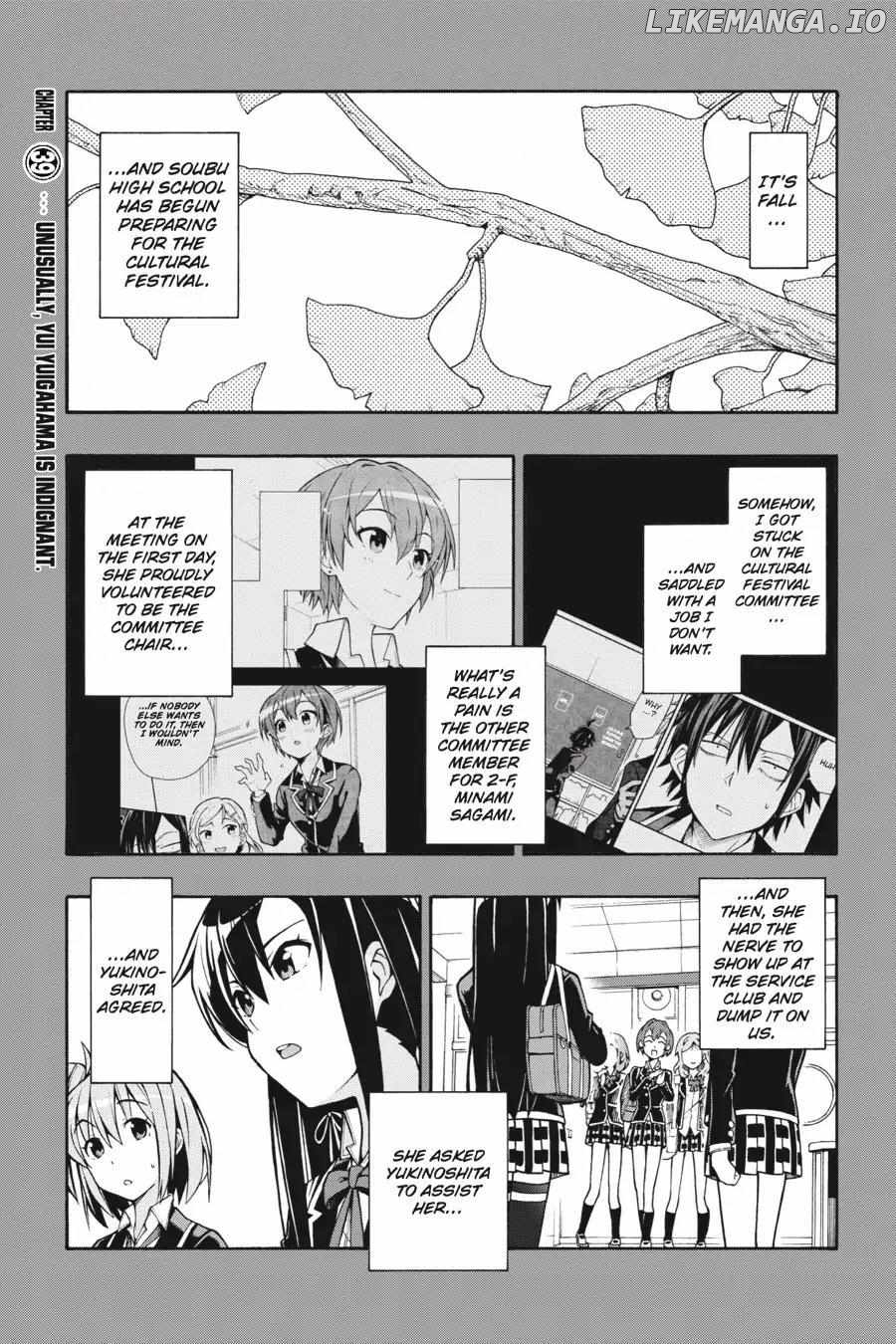 Yahari Ore no Seishun Love Come wa Machigatteiru @comic Chapter 39 - page 1