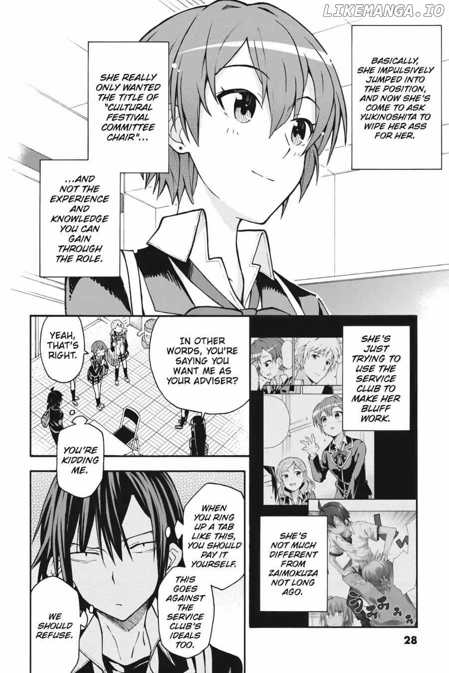 Yahari Ore no Seishun Love Come wa Machigatteiru @comic Chapter 36 - page 27