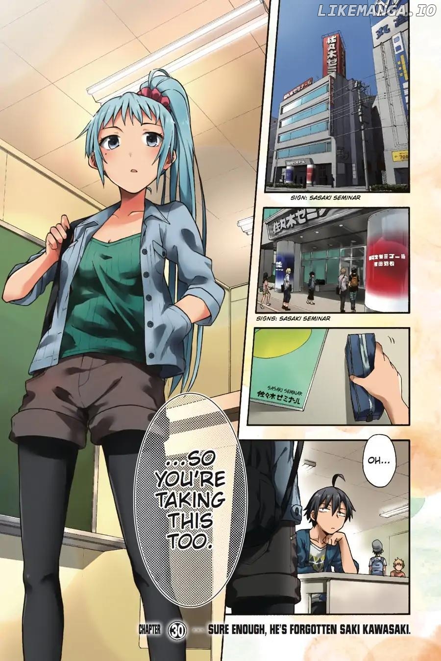 Yahari Ore no Seishun Love Come wa Machigatteiru @comic Chapter 30 - page 2