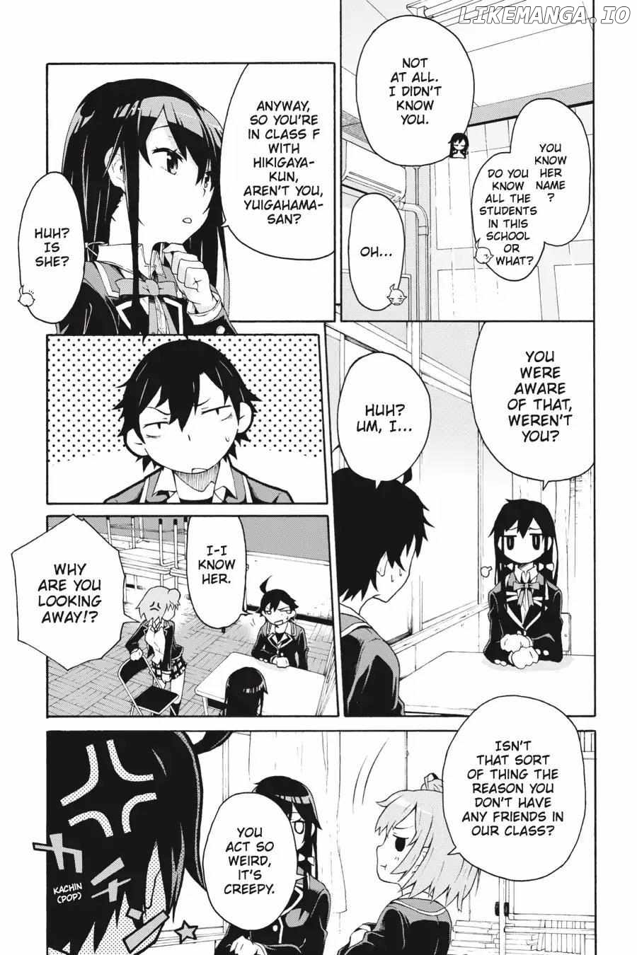 Yahari Ore no Seishun Love Come wa Machigatteiru @comic Chapter 3 - page 3