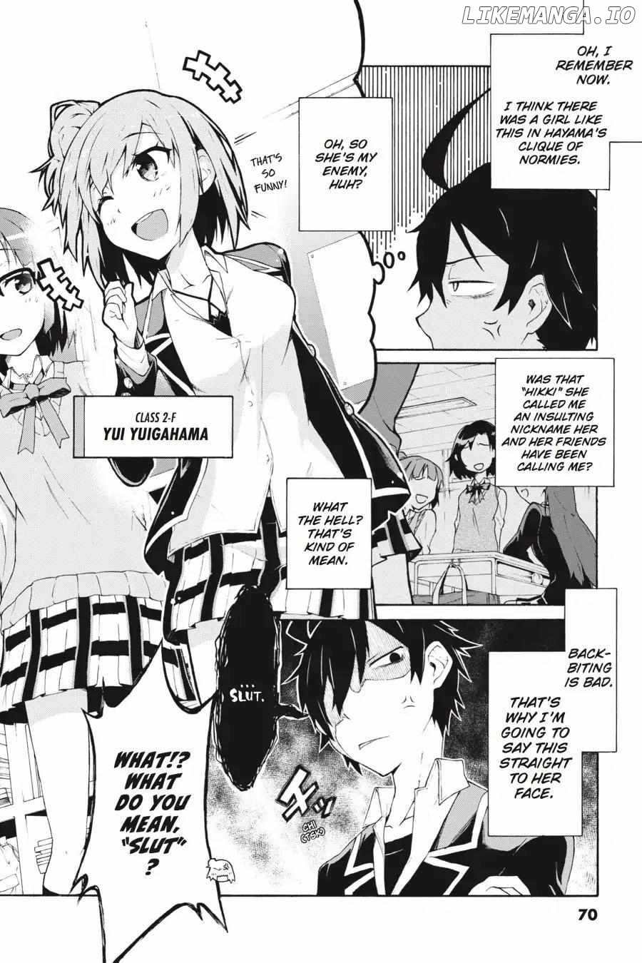 Yahari Ore no Seishun Love Come wa Machigatteiru @comic Chapter 3 - page 4