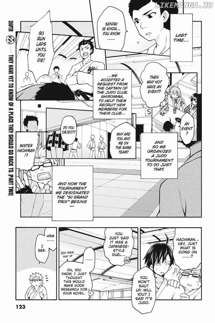 Yahari Ore no Seishun Love Come wa Machigatteiru @comic Chapter 22 - page 1