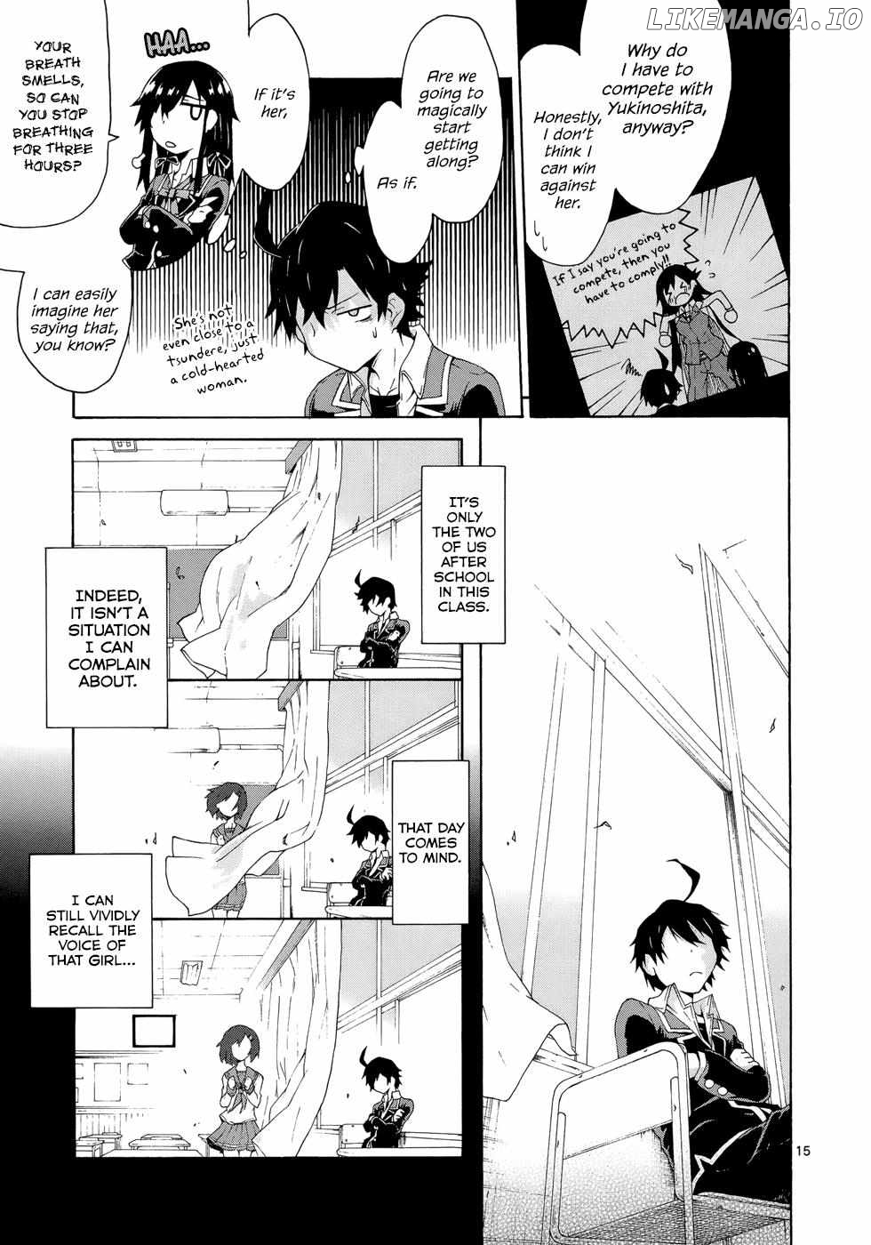 Yahari Ore no Seishun Love Come wa Machigatteiru @comic Chapter 2 - page 15