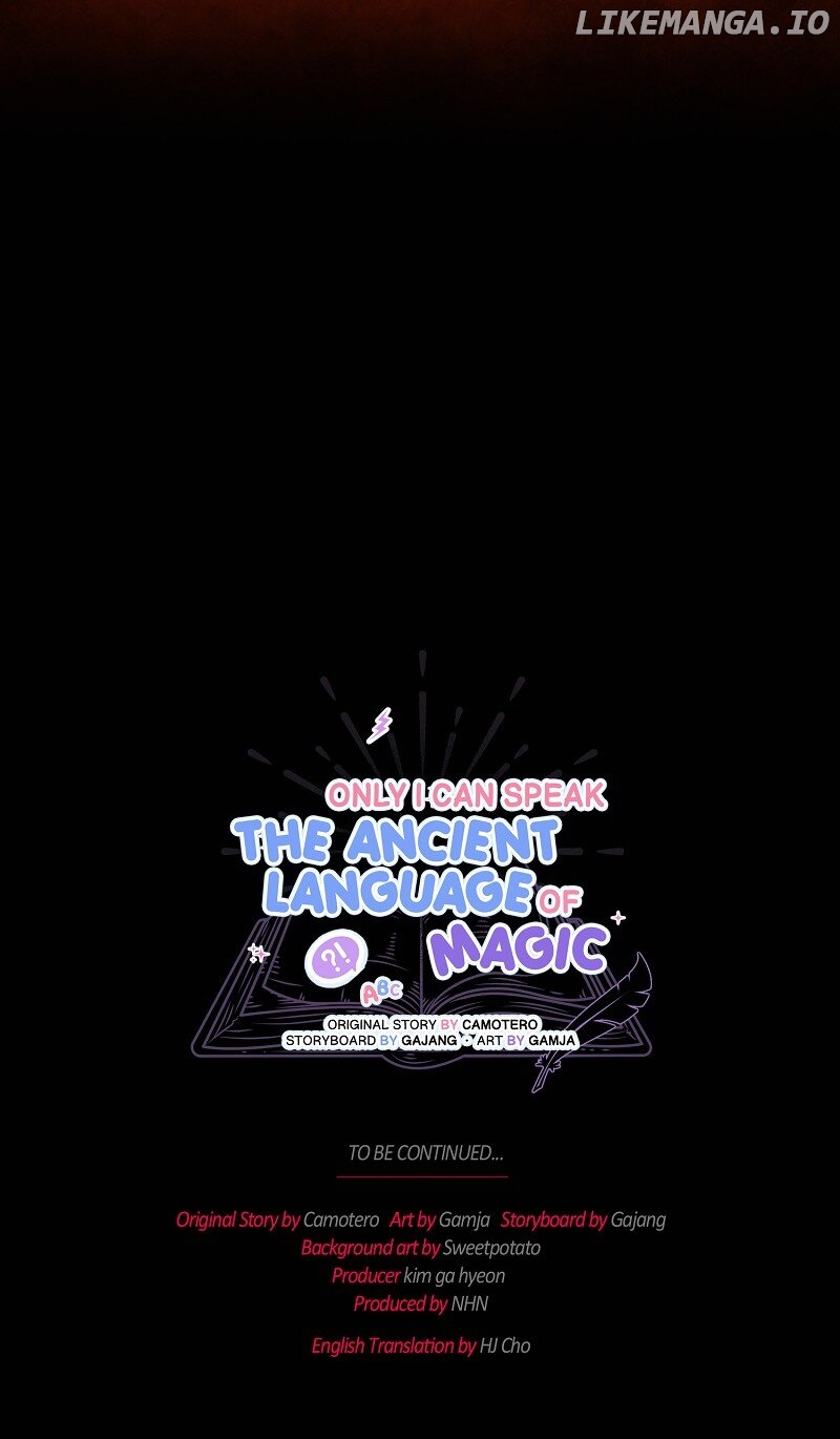Only I Can Speak the Ancient Language of Magic Chapter 75 - page 67